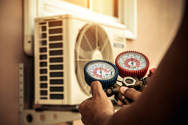 Professional Hvac technician working in Cherryville, NC